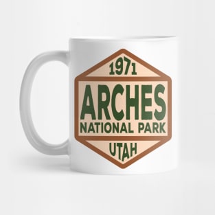 Arches National Park badge Mug